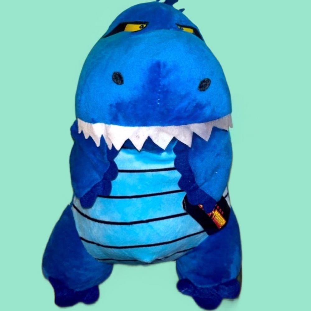 15’ blue lil’ Zilla Godzilla monster plushy NWT medium-large